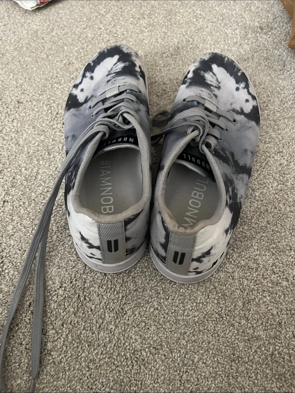 No Bull Men’s 9.5 /Womens 11 Grey Tie-Dye Sneakers